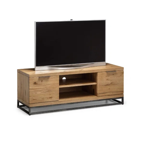 Brooklyn TV Unit – Oak – Chunky Legs, Fits TVs up to 65" – Timeless Design
