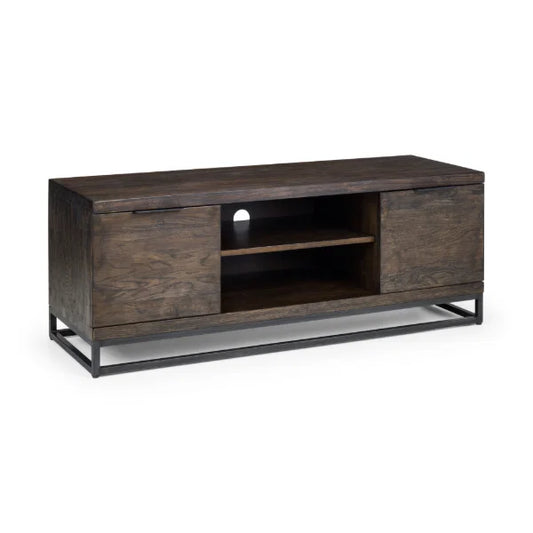 Brooklyn TV Unit – Dark Oak – Chunky Legs, Fits TVs up to 65" – Bold Design