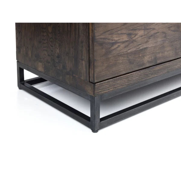 Brooklyn TV Unit – Dark Oak – Chunky Legs, Fits TVs up to 65" – Bold Design