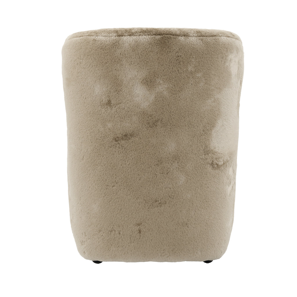 Bear Coyote Chair – Luxurious Faux Fur Occasional Armchair | LPD Furniture