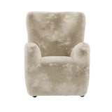 Bear Coyote Chair – Luxurious Faux Fur Occasional Armchair | LPD Furniture