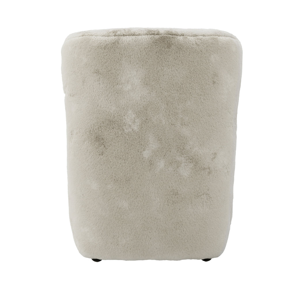 LPD Furniture Bear wolf faux fur armchair in a modern living room setting