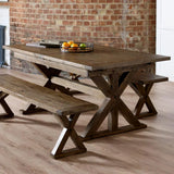 Chatsworth Extending Dining Table – Oak – Reclaimed Wood, Seats 6-10 | Julian Bowen