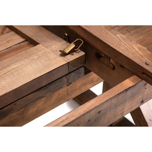 Chatsworth Extending Dining Table – Oak – Reclaimed Wood, Seats 6-10
