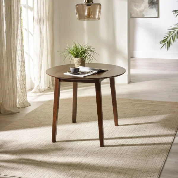 Coast Walnut Drop Leaf Dining Table – Space-Saving Design Expands from 55cm to 90cm (Pre-order – July)