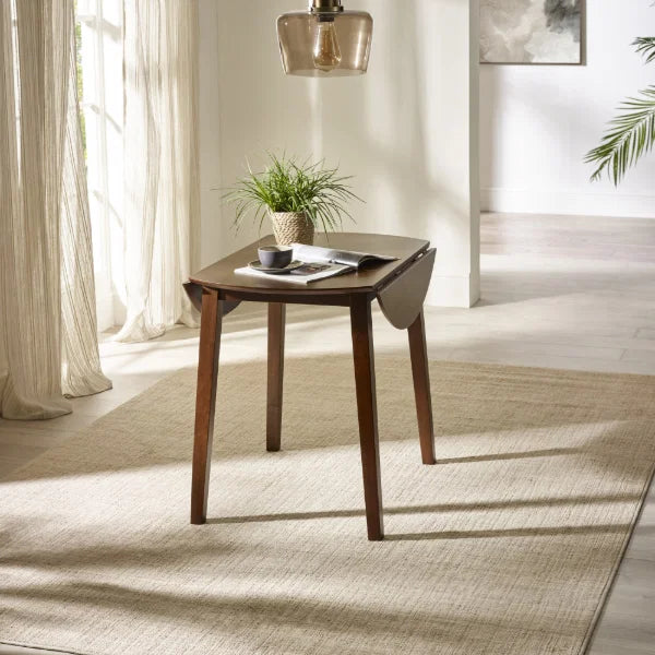 Coast Walnut Drop Leaf Dining Table – Space-Saving Design Expands from 55cm to 90cm (Pre-order – July)