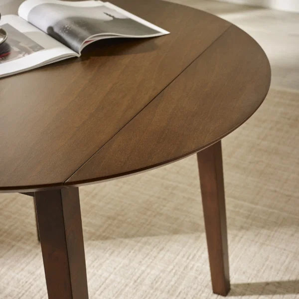 Coast Walnut Drop Leaf Dining Table – Space-Saving Design Expands from 55cm to 90cm (Pre-order – July)