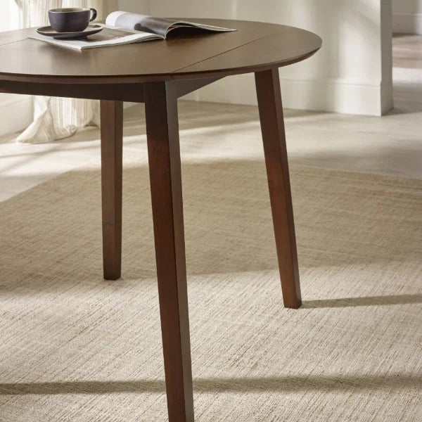 Coast Walnut Drop Leaf Dining Table – Space-Saving Design Expands from 55cm to 90cm (Pre-order – July)