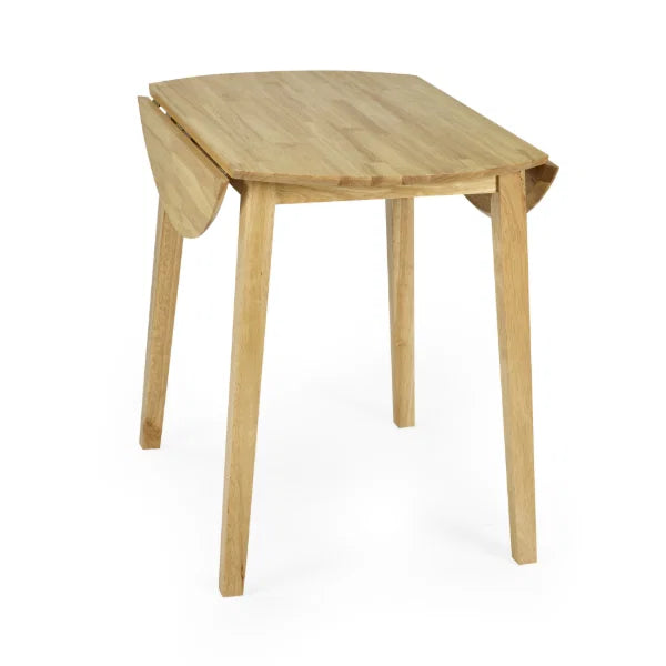 Coast Natural Oak Drop Leaf Dining Table – Space-Saving Design Expands from 55cm to 90cm (Pre-order – July)
