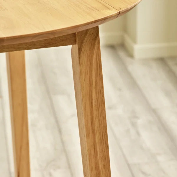 Coast Natural Oak Drop Leaf Dining Table – Space-Saving Design Expands from 55cm to 90cm (Pre-order – July)