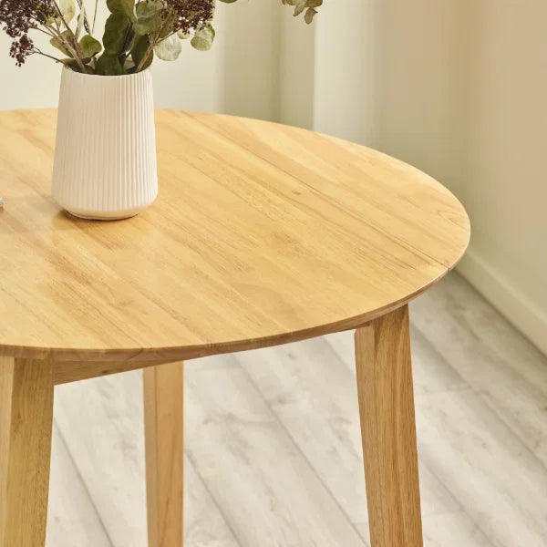 Coast Natural Oak Drop Leaf Dining Table – Space-Saving Design Expands from 55cm to 90cm (Pre-order – July)