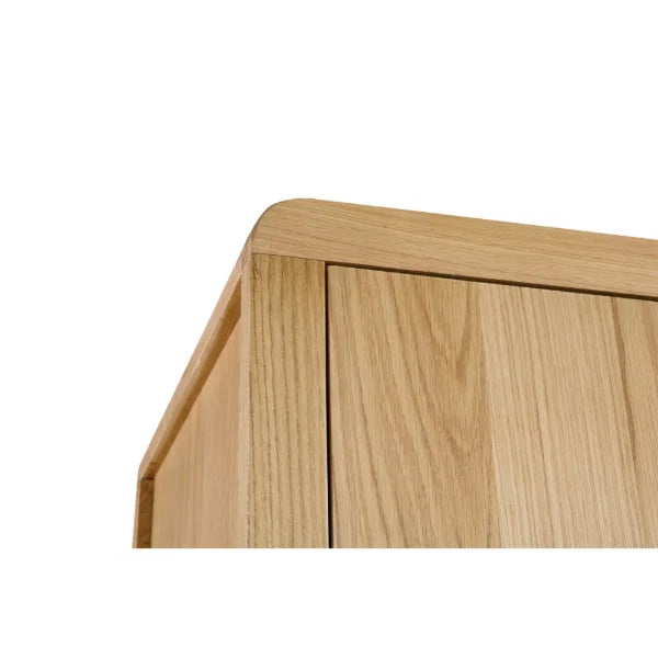 Curve 2 Door Wardrobe – Oak – Elegant Design with Distinctive Curved Top
