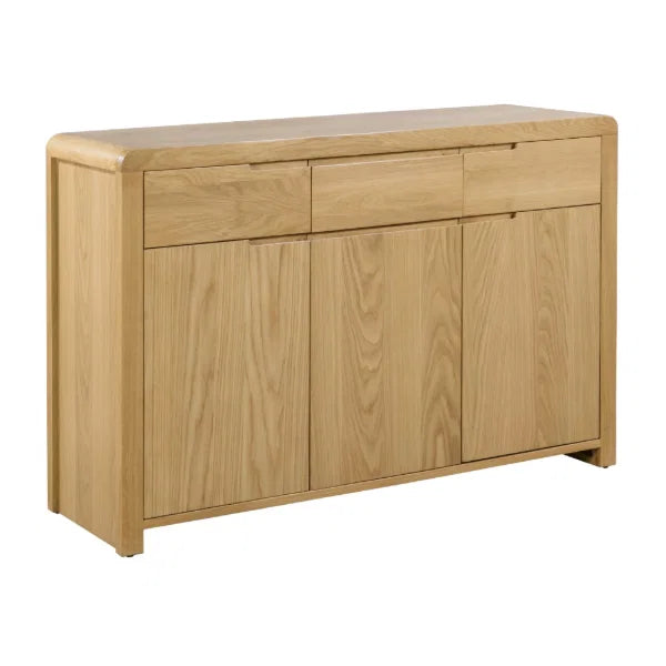Curve Oak Sideboard – Modern Retro Design with Gentle Curved Edging