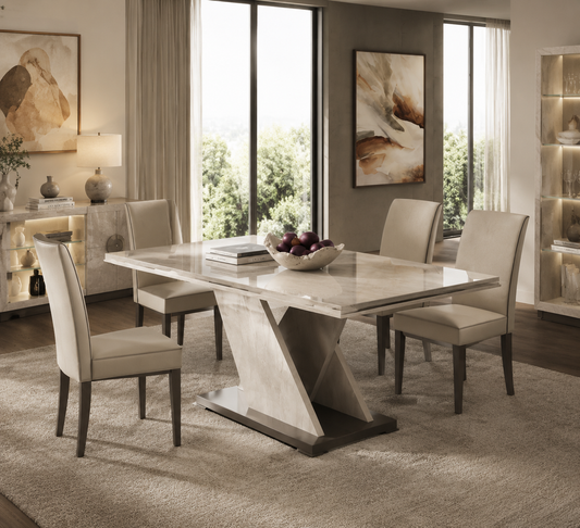 Spacious Wood Dining Table – Italian Design, Built for Family Meals