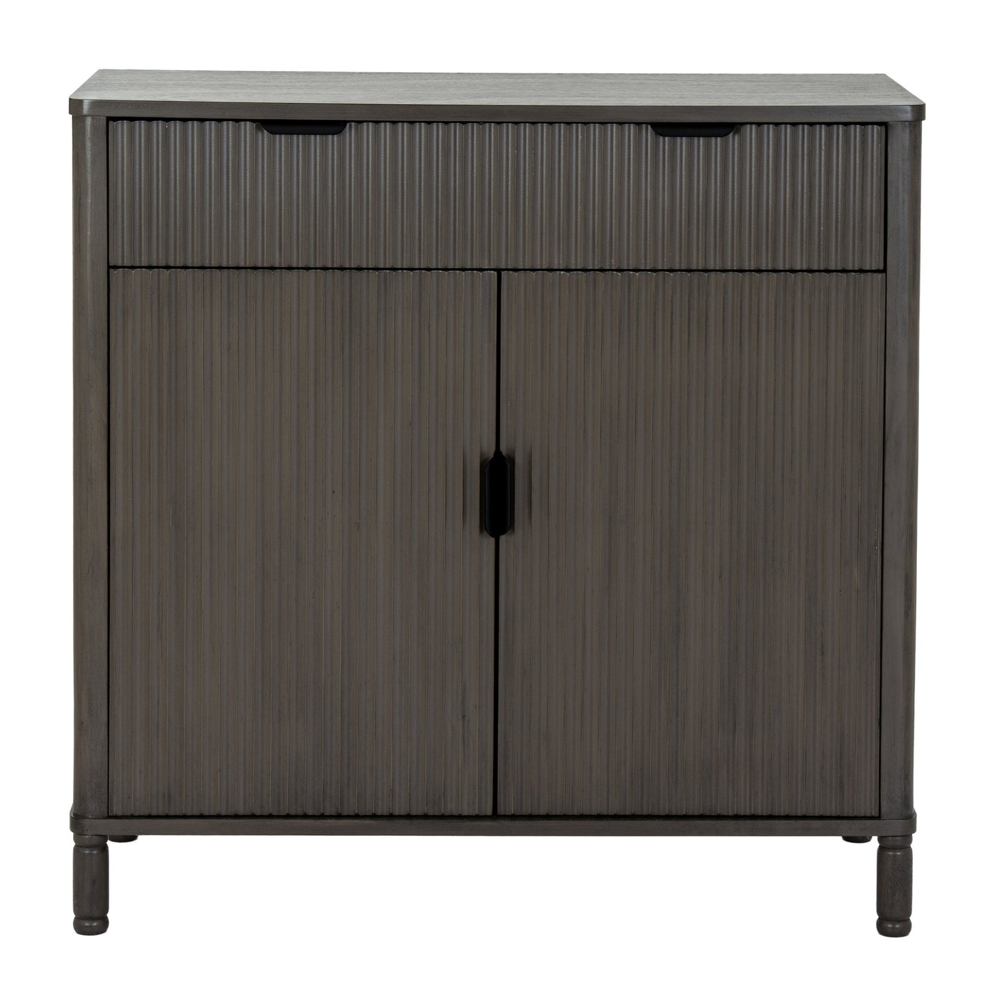 Close-up of Hill Interiors Reed Collection cabinet showcasing the wood grain and handles
