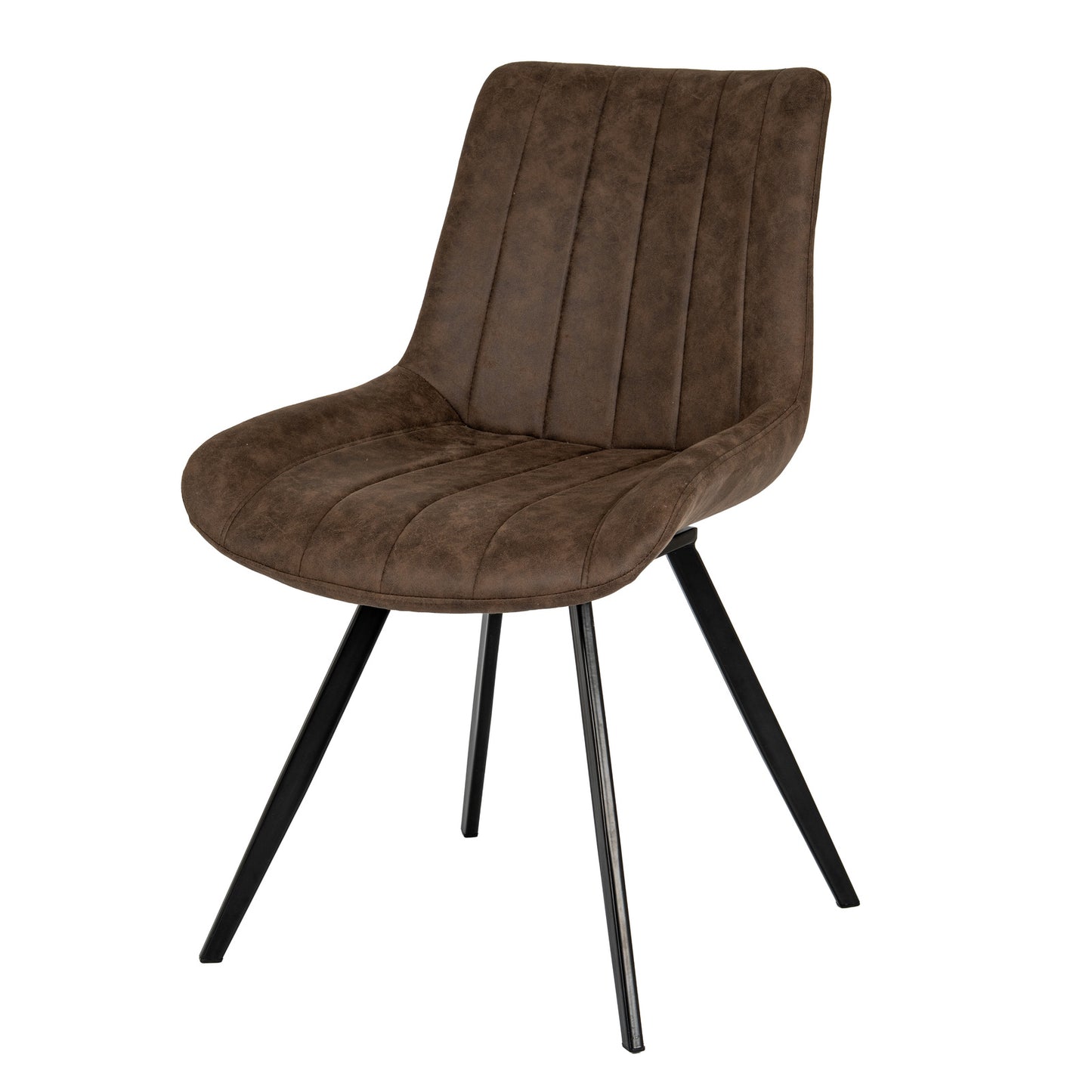 Close-up of Malmo coffee dining chair upholstery texture and stitching details