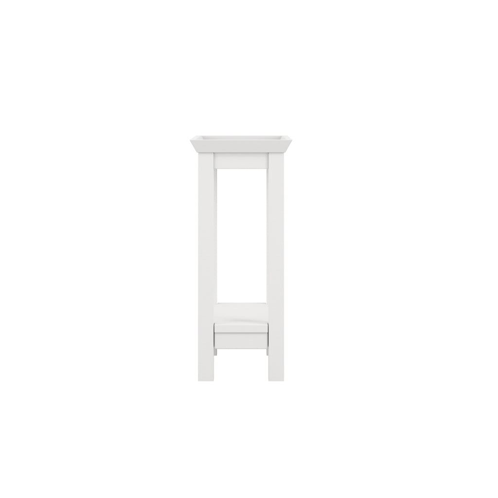 LPD Furniture Cote white side table with bolection moulded top in a modern living room setting