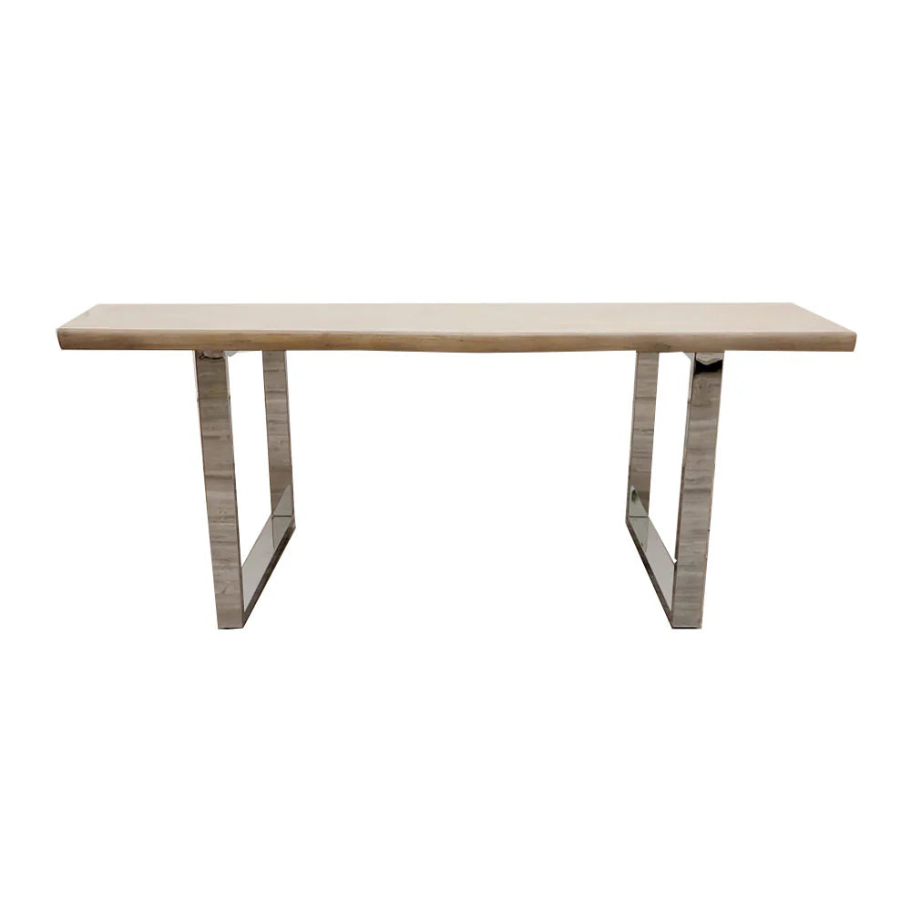 dining table, solid pine table, chrome leg table, wood dining table, 1.8m dining table, 6 seater table, contemporary dining table, industrial dining table, Furnish365, Freya table, rustic dining table