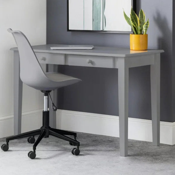 Erika Office Chair – Grey & Black – Adjustable Height Swivel Desk Chair