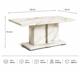 Elegant compact coffee table – Italian design, modern and space‑saving for contemporary living rooms