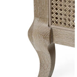 Fleur Rattan Bed – Light Oak – Natural Rattan Bed with Cabriole Legs | Julian Bowen