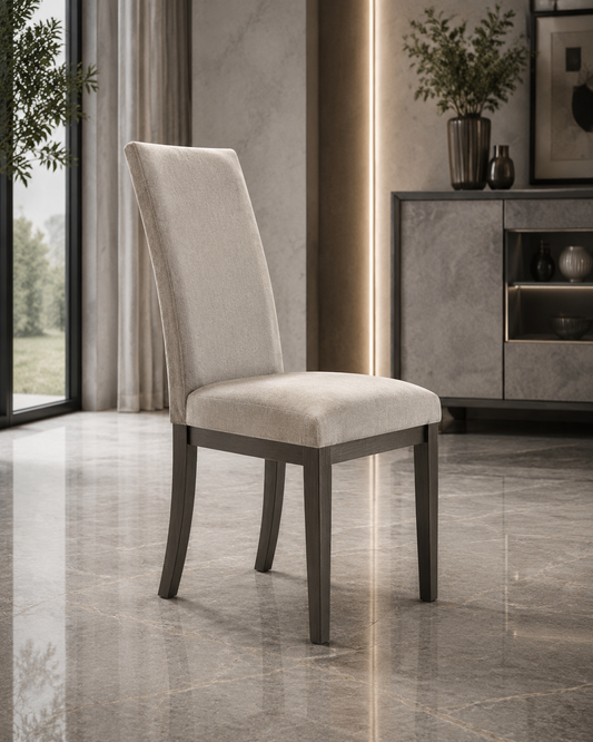 Fabric dining chair with cushioned seat – Italian design for modern dining rooms