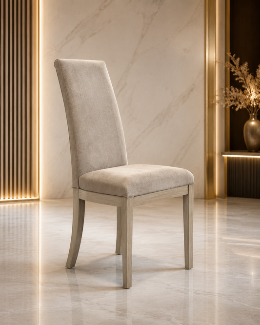 Felix fabric dining chairs with cushioned seats – Italian design for modern dining rooms