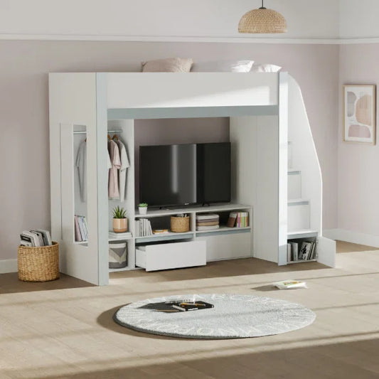 Gaia High Sleeper – Kids Single Bed with Space-Saving Design