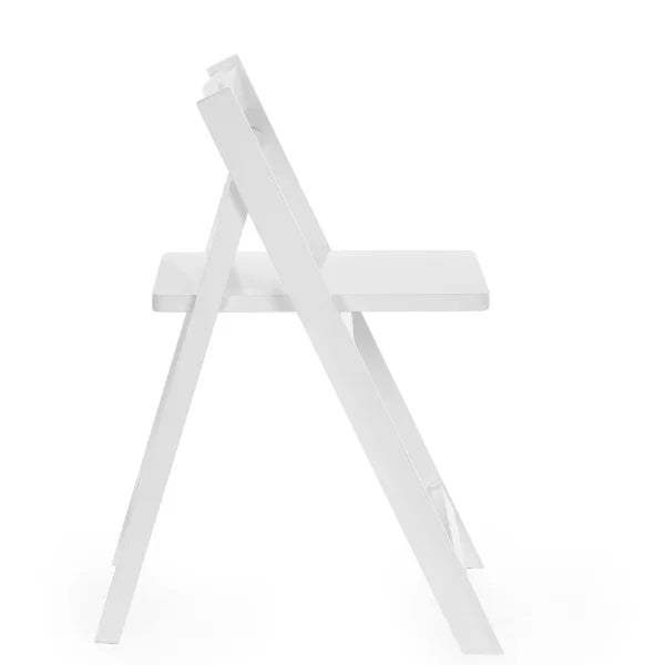Gatan white gateleg table with 2 chairs in a compact kitchen or dining setting