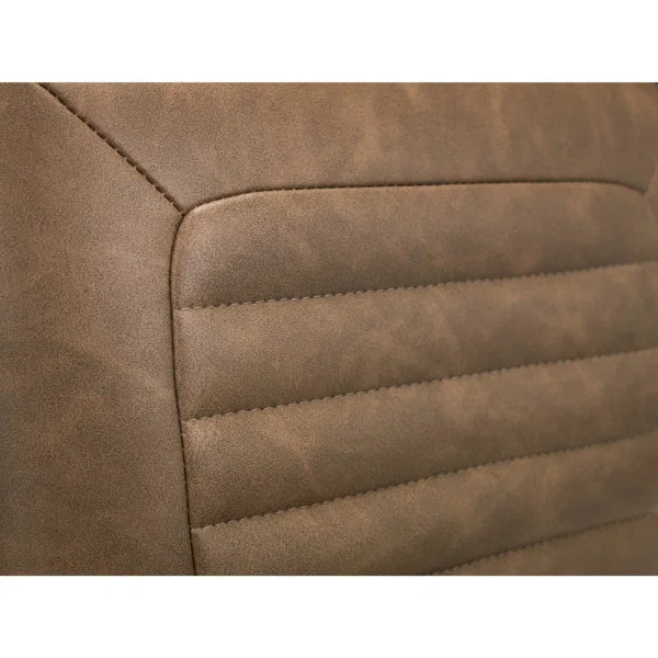 Gehry Upholstered Office Chair – Grey Fabric – Padded Armrests, Adjustable Height