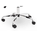 Gio Ivory & Chrome Office Chair – Breathable Mesh Back, Adjustable Height | Julian Bowen