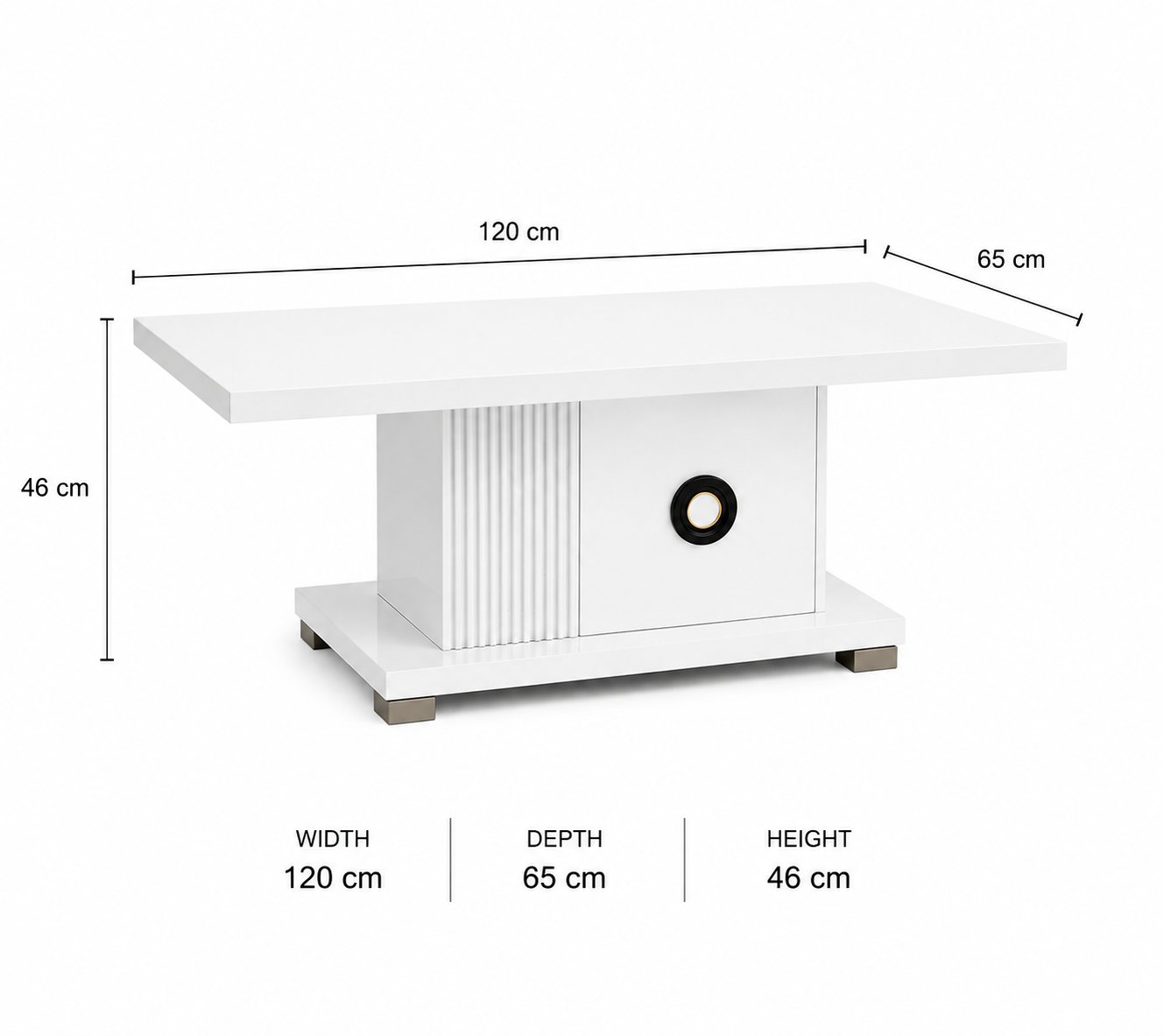 Modern grey coffee table