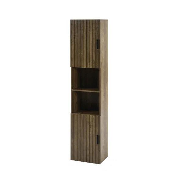 Hampshire Tall Bathroom Cabinet – Walnut Effect – Space-Saving Vertical Storage (Pre-order – May)