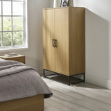 Harlow Light Oak Bedroom Storage – 4 Drawer Chest, 6 Drawer Chest & 2 Door Wardrobe | Julian Bowen