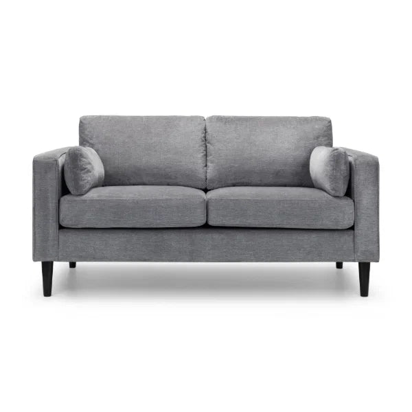 Hayward 2 Seater Sofa – Grey Chenille – Cosy and Durable Compact Sofa