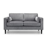 Hayward 2 Seater Sofa – Grey Chenille – Cosy and Durable Compact Sofa | Julian Bowen