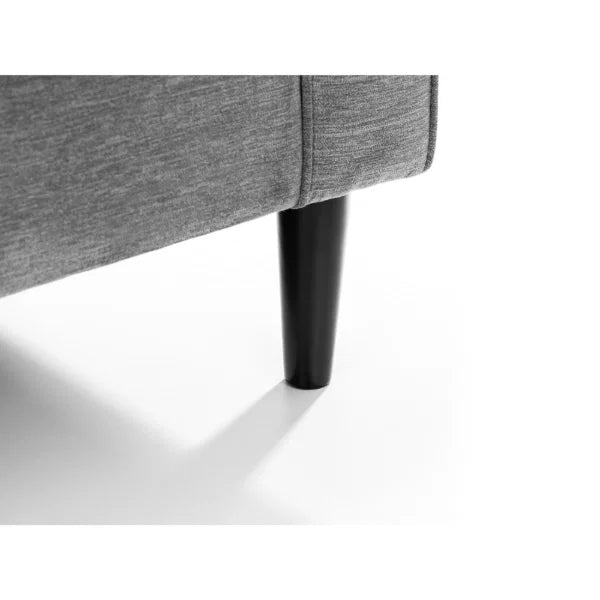 Hayward 2 Seater Sofa – Grey Chenille – Cosy and Durable Compact Sofa
