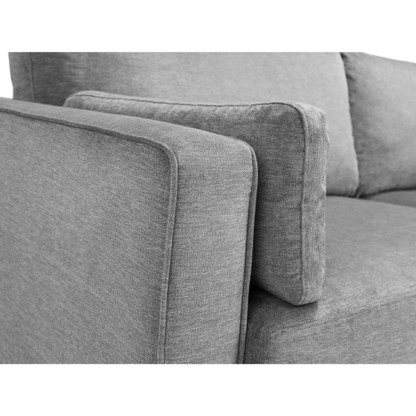 Hayward 2 Seater Sofa – Grey Chenille – Cosy and Durable Compact Sofa