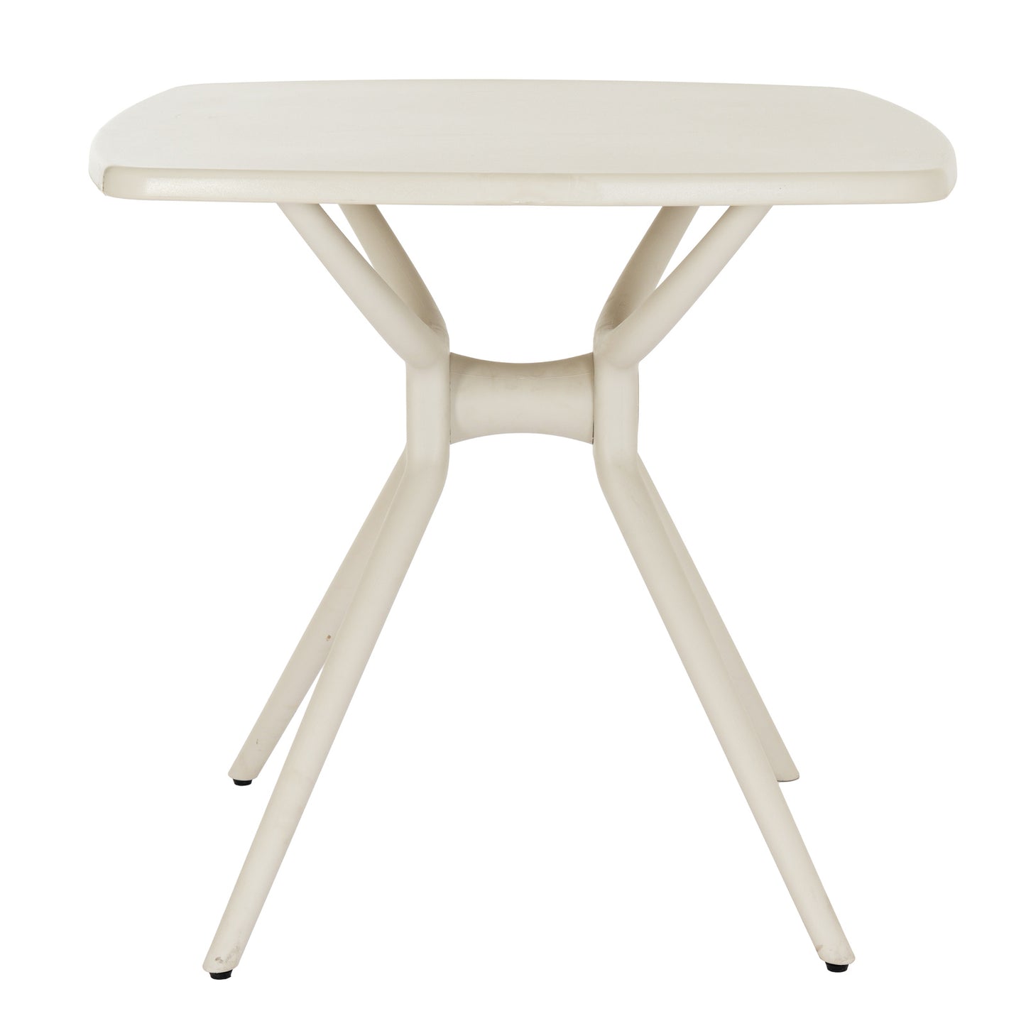 Hill Interiors Alto putty grey dining table from above showing the full table surface
