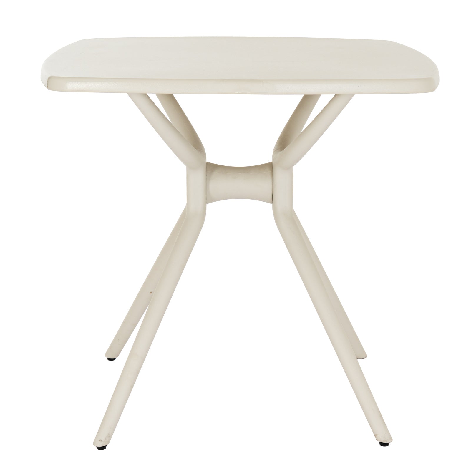 Hill Interiors Alto putty grey dining table from above showing the full table surface