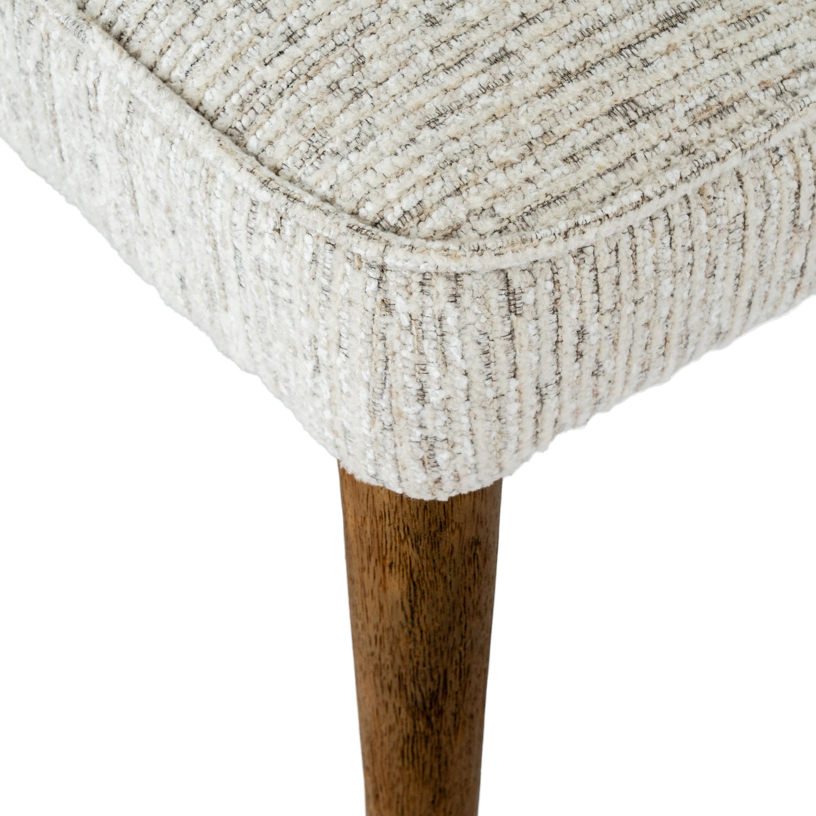 	Hill Interiors Avia mist grey dining chair styled with modern tableware on a dining table
