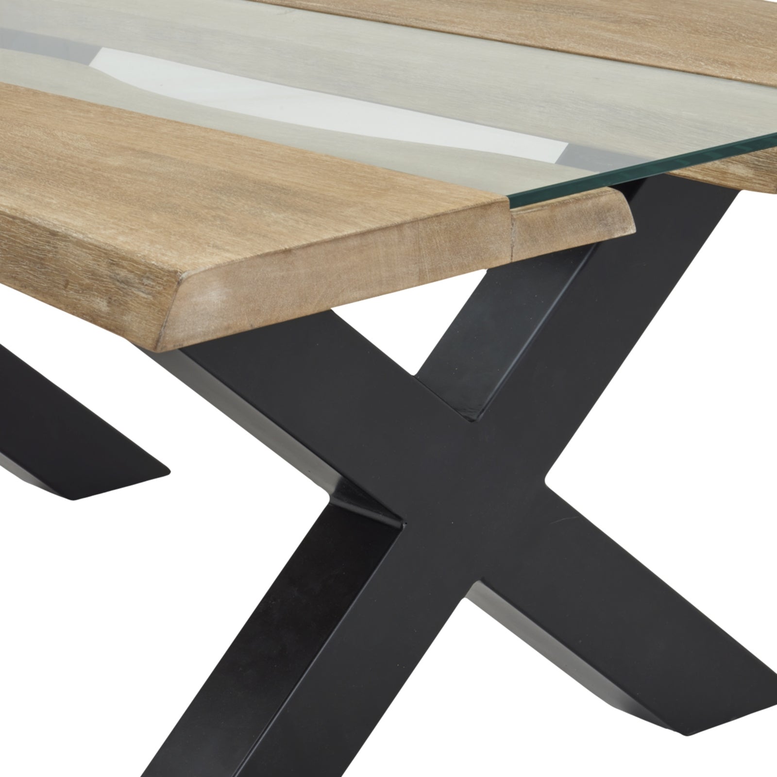 Hill Interiors Live Edge coffee table from above showing the full wood surface and organic shape
