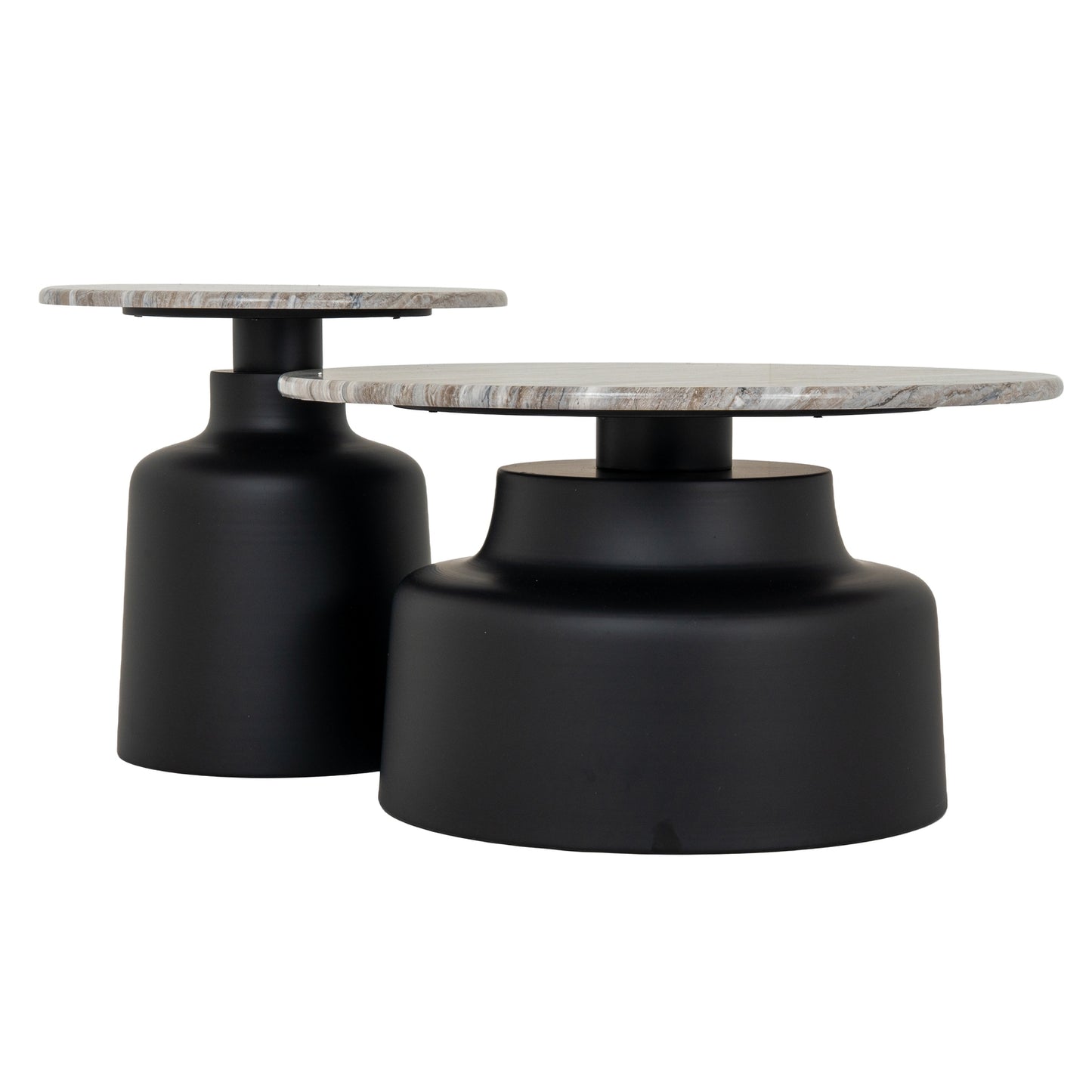 Hill Interiors Oura coffee table in a contemporary living room with modern sofas and décor