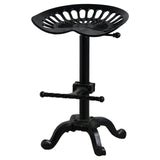 	Hill Interiors adjustable tractor seat stool showing the sturdy metal base and construction