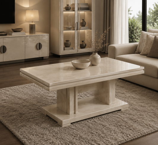 Modern coffee table – Italian design, spacious and sturdy for contemporary living rooms
