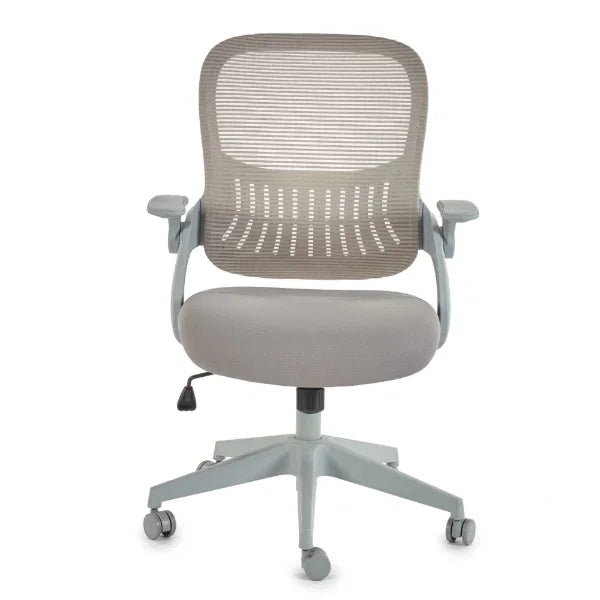 Juno Office Chair – Black – Padded Faux Leather, Adjustable Height