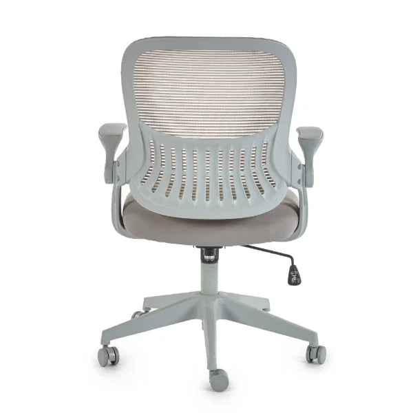 Juno Office Chair – Black – Padded Faux Leather, Adjustable Height