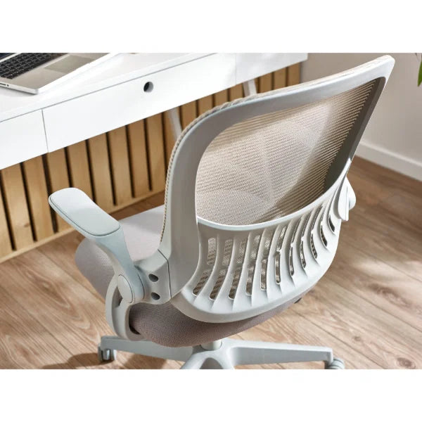 Juno Office Chair – Black – Padded Faux Leather, Adjustable Height