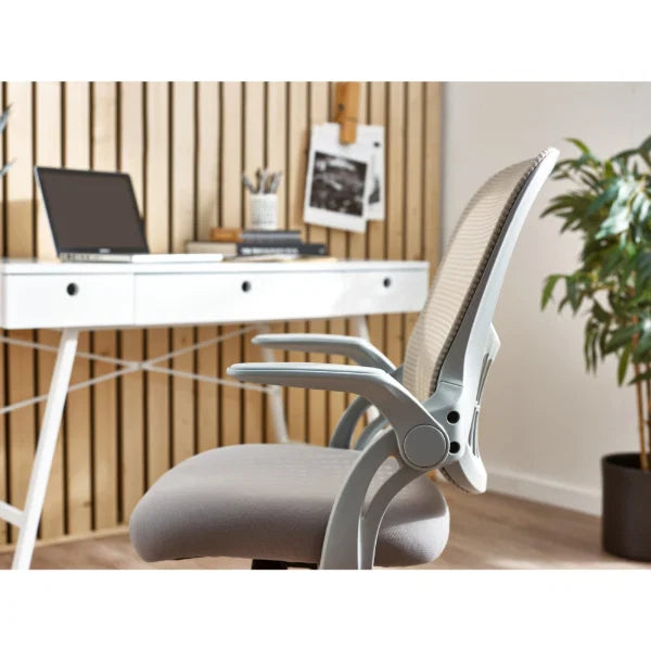 Juno Office Chair – Black – Padded Faux Leather, Adjustable Height