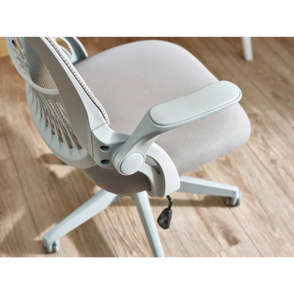 Juno Office Chair – Black – Padded Faux Leather, Adjustable Height